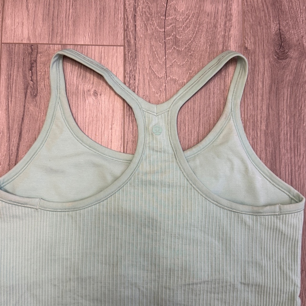 Lululemon Ebb to street tank top newer style turquoise - Picture 4 of 4